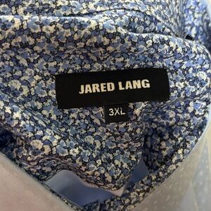 JARED LANG Lt Blue Alphabet Button Down Shirt 3X perfect for a teacher